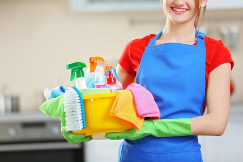 Professional hard floor cleaning in EC1 in a commercial interior
