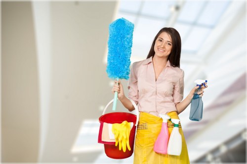 Carpet cleaner preparing equipment for a safe EC1 carpet cleaning job