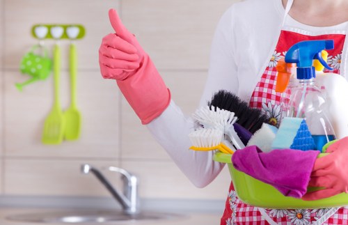 EC1 cleaning service in a bright residential interior