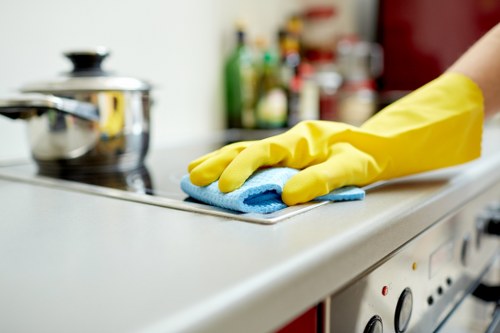 Local EC1 carpet cleaning equipment in use